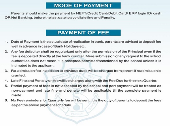 Fee Payment Mode